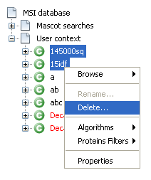 How to delete a Usercontext